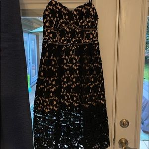 Beautiful strapless black Lacey dress